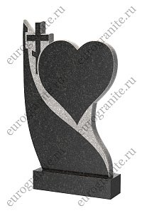 Памятник с крестом и сердцем ST-200